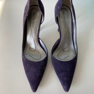 Anne Klein Purple Suede Heels